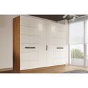 Ver imagem 1 de Guarda Roupa 6 Portas e 4 Gavetas Lisboa Freijo/creme - Politorno