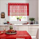 Ver imagem 1 de Cortina Vitro Renda 2,00m X 0,80cm Alt Vermelho