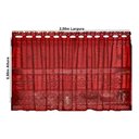 Ver imagem 2 de Cortina Vitro Renda 2,00m X 0,80cm Alt Vermelho