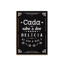 Kit 03 Placas Decorativa Mdf Tarefa do Dia Ser Feliz Dc10 - 5