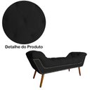 Ver imagem 5 de Conjunto Sienna Cabeceira e Recamier King 195 Cm Corano Preto - LM DECOR