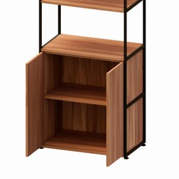 Estante Industrial Metal com 3 Prateleiras e Armário 2 Portas F5 - 8