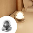 Ver imagem 1 de Abajur Luminária de Mesa Dama Interruptor e Globo e Lâmpada Branco Quente Decoração Casa Sala Quarto