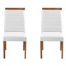 Kit 2 Cadeiras Decorativas Sala de Jantar Luxo Sueli Facto Branco - Mozzelar - 1