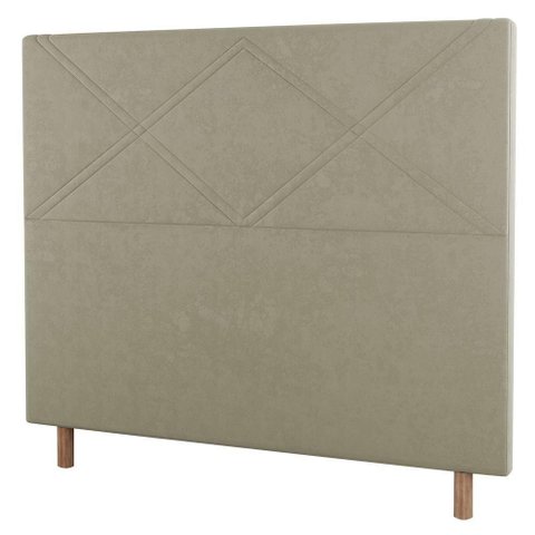 Cabeceira Cama Box Casal King Size Cairo 195cm Corano Bege