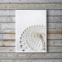 Ver imagem 1 de Quadro Decorativo Fotografia Branca Roda Gigante 45x34cm:madeira Branca