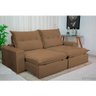 Sofá Retrátil 250cm Hug Bianchi Tec K087 Marrom - 2