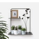 Ver imagem 3 de Prateleira Metal 2 Prat. Dobravel Folhas 40 X 10 X 45 Cm Steel 401045
