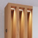 Ver imagem 7 de Estante Home Sala de Estar 180cm Filipina Led Off White/freijó G73 - Gran Belo