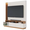 Ver imagem 2 de Estante Home Sala de Estar 180cm Filipina Led Off White/freijó G73 - Gran Belo