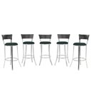Ver imagem 1 de Banqueta Bistro para Bar, Cozinha, Balcão em Alumínio e Fibra Tc Zanutto 5 Unidades Preta