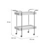 Carrinho Varanda Gourmet Bar Branco Tubos Cromados Carraro - 8