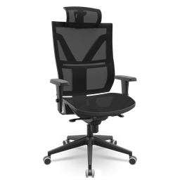 Cadeira Presidente Darix Mesh Giratória Braços Reguláveis 3d e Encosto de Cabeça - 1