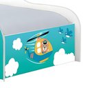Ver imagem 2 de Cama Solteiro Infantil Cama Patrulha Animal com Colchão MDF Branco Casah