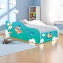 Ver imagem 1 de Cama Solteiro Infantil Cama Patrulha Animal com Colchão MDF Branco Casah