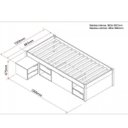 Ver imagem 4 de Cama Solteiro com 3 Gavetas e 1 Mesa de Cabeceira Charme