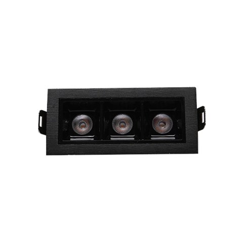 Luminária de Teto Spot Preto Led Taschibra Luz Pontual Arch 6w Embutir 2700k - Preto - Luz Quente 27