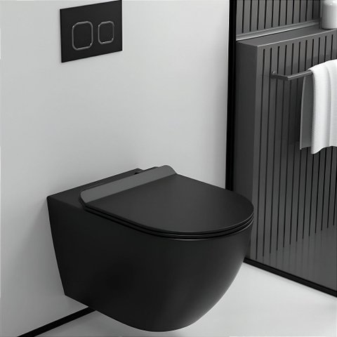 Louça Sanitária Suspensa - Asti Black