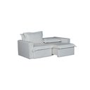 Ver imagem 4 de Sofá Cama Casal Retrátil e Reclinável em Linho Sofatec Palha