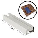 Ver imagem 3 de Perfil Barra Trilho Estrutura Suporte Fixador Placa Painel Solar Alumínio 1,20 Metros | Perfil Maste