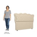 Ver imagem 5 de Cabeceira Casal King Cama Box 195cm Oregon I02 Linho Bege - Mpozenato