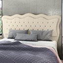 Ver imagem 2 de Cabeceira Casal King Cama Box 195cm Oregon I02 Linho Bege - Mpozenato