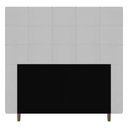 Ver imagem 1 de Cabeceira Cama Box Casal Queen Size Leiria 160cm Branco