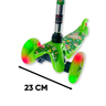 PATINETE INFANTIL 3 RODAS AJUSTAVEL COM LED VERDE - 6