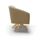 Ver imagem 7 de Cadeira Sala de Jantar Giratória Ma30 Kit 2 Stella Suede D03 - D’Rossi