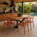 Ver imagem 4 de Jogo 6 Cadeiras Plásticas Tramontina Empilháveis sem Braços para Jardim Varanda Summa Lia