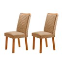Ver imagem 1 de Conjunto com 2 Cadeiras Lira MDF para Sala de Jantar Moderna Mobília