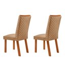 Ver imagem 2 de Conjunto com 2 Cadeiras Lira MDF para Sala de Jantar Moderna Mobília