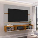 Ver imagem 3 de Painel para Tv de até 65 Polegadas Ambar Pintura Ripado Naturalle com Off White