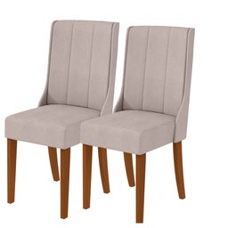 Kit 2 Cadeiras Celina - Lopas Boucle Bege/frassino - 1