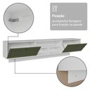 Ver mais imagens de Rack Suspenso para Tv até 80 Polegadas 218 Cm 2 Portas Branco/verde Vik Madesa
