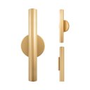 Ver mais imagens de Arandela Tubo Cilindro Cyla 30cm Champanhe 2 Fachos P/ 2 Led Mr11 St2773