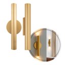 Ver imagem 6 de Arandela Tubo Cilindro Cyla 30cm Champanhe 2 Fachos P/ 2 Led Mr11 St2773