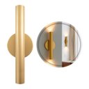 Ver imagem 1 de Arandela Tubo Cilindro Cyla 30cm Champanhe 2 Fachos P/ 2 Led Mr11 St2773