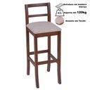 Ver imagem 5 de Banqueta Olímpia Madeira Maciça Castanho