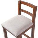 Ver imagem 4 de Banqueta Olímpia Madeira Maciça Castanho