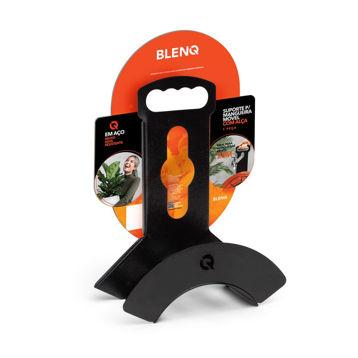 Suporte para Mangueira Jardim com Alça Móvel Prático Em Aço - 2