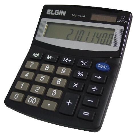 Calculadora de Mesa 12 Digitos Mv-4124 Preta