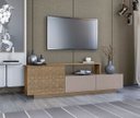 Ver imagem 4 de Rack Paris 2 Gavetas e 1 Porta Kappesberg M943 para TV 50 Polegadas Cor Nogueira Fendi