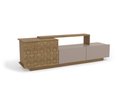 Ver imagem 1 de Rack Paris 2 Gavetas e 1 Porta Kappesberg M943 para TV 50 Polegadas Cor Nogueira Fendi