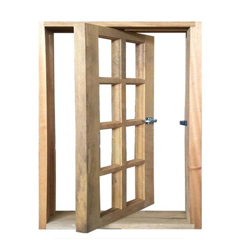 Janela de Madeira Vitro Capelinha Pivotante Reto de Itaúba Batentes 10 Cm - 0.40 (l) X 1.20 (a)