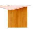 Ver imagem 5 de Mesa de Sala Jantar Hera C/tampo Madeirado Vidro Reto 120x90cm Cedro/off White - Dj Móveis