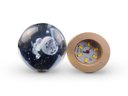 Ver imagem 5 de Luminária Abajur Globo Homem na Lua Led Usb Enfeite Decorativo Esfera de Vidro 3d Base de Madeira