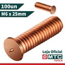 Ver imagem 3 de Pino para Solda Capacitiva CD-RT M6 X 25mm Cobreado - 100un