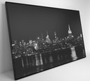 Ver imagem 5 de Quadro Rio Hudson Preto e Branco - 120x80 Cm - Vidro Impresso