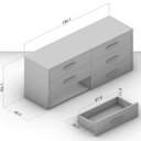 Ver imagem 5 de Rack comoda para Tv 65 Polegadas com 6 Gavetas Valência